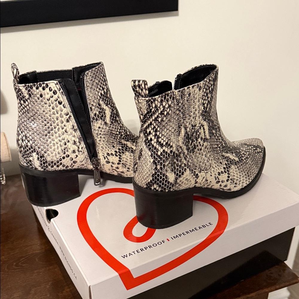 Snakeskin Blondo Ankle Boots